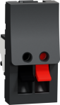 New Unica - loudspeaker socket - 1 module - anthracite NU348754 | 3606489456122