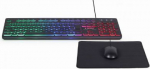 3-in-1 set, ENG Wired gaming keyboard, USB, Black, With gaming mouse and pad KBS-UML-01 | 8716309120470