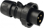 CEE Industrial plug 3x16A (2P+PE) 6h IP67 SHARK black 0132-6X | 9003399136948
