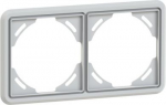 Cover frame, 2-way, 105x105 mm, grey 9022G | 9003399636110