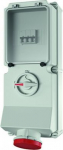 Wall mounted recept., 63A4p6h400V, IP44 7221 | 4015394144342