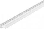 Flat, grooved GRAZIA 20 surface-mounted profile in 1, 2 and 3 m lengths, excluding cover for installing LED strips up to 20 mm wide. The profile is available in white, black and anodised aluminium. 1000506 | 4024163187985