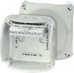 Junction box KF 0606 G 130x130x77mm IP66/67 grey with 5x6mm&sup2; terminal 62000055 | 4012591121831