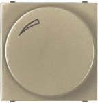 N2260.3 CV LED rotatory/push dimmer, champagne, 2 modules Zenit 2CLA226030N1901 | 8427238138350