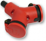 Socket outlet double, red 2521200-r | 5907711180418