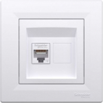 Data outlet 1xRJ45 CAT6 UTP, white Asfora EPH4700121 | 3606480527012