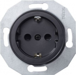 Socket outlet, black Renova [1831177] WDE011303 | 3606480698262