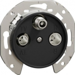 Antenna outlet TV/FM/SAT black Renova WDE011754  | 3606481063007