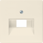 Cover plate UAE for computer outlet, electrical white, Delta I-System 5TG2543 | 4001869268064