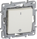 Double-pole switch Niloe - 1-gang - 16 A - 250 V - automatic terminals - ivory 764617 | 3414970683953