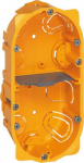 Flush mounting box Batibox - 2 gang German std - depth 40 mm - dry partitions 080042 | 3245060800420