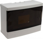 Distribution box wall mounted 8 modules, transparent door, IP40 ENC08STR | 4752255021359