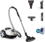 Vacuum Cleaner PHILIPS Performer LED 8000 Series Bagged/For carpets 900 Watts Noise 75 dB White Weight 5.3 kg XD8142/12 XD8142/12 | 8720389037948