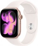Apple Watch Series 11&nbsp;GPS + Cellular 46mm Rose Gold Aluminium Case with Light Blush Sport Band - S/M | Apple MFCG4ET/A | 195950477078