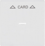 For card switch. For insert 2025 U. Suitable for cards sized 54 x 86 mm. The inner part of the cover plate is made of light-conducting plastic, so that the card slot is illuminated. 2CKA001710A3928 | 4011395131664