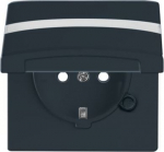 Labelling field 66.7 x 10 mm.   Delivered with sealing ring.   IP 44 only in conjunction with cover frames All Weather 44. With screwless terminals. DP (2 P + E)   Shuttered. 2CKA002064A0302 | 4011395172339