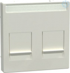 Schneider Electric Merten System M MEG4564-0319 in color polar white is a central plate for modular jack connector. This central plate belongs to M-Arc, M-Elegance, M-Plan, M-Plan glass, M-Smart, M-Star, System M aesthetic group. The fixing mode of t ...