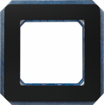 Module rack, 2-gang, with an intermediate frame, Screw fixing, soft black, DELTA i-system 5TG2010-0SB | 4001869583785