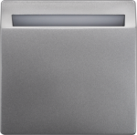 Key card switch, illuminated, 68x68mm, DELTA style, platinum metallic 5TG4830-1 | 4001869385532