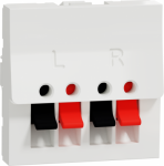 New Unica - loudspeaker socket - 2 modules - white NU348618 | 3606489456078