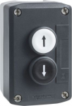 Dark grey station, white flush/black flush pushbuttons &Oslash;22 spring return. range of product: Harmony XALD - product or component type: complete control station - device short name: XALD - product destination: for XB5 &Oslash; 22 mm control and signalling uni ...