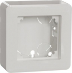 Exxact Full cover Surface Mounted Box 1 module low white WDE015751 | 3606489504533