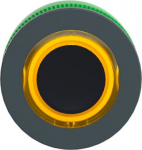 Head for illuminated push button, Harmony XB5, plastic, yellow flush mounted, 30mm, universal LED, i ZB5FW983 | 3606481340542