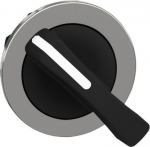 Head for selector switch, Harmony XB4, flush mounted black long handle 2 position stay put ZB4FJ2 | 3606489581794