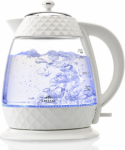 Electric Kettle Crystal 2200 W, 1.7 L, Glass, Transparent/White ETA315490010 | 8590393325535