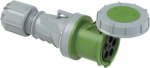 CEE connector 5x63A (3P+N+PE) 10h IP67 POWER TWIST with cap green 235-10 | 9003399441653