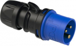 CEE Industrial plug 20A 2P3W 6h IP44 UL blue/black 0139-6 | 9003399051173