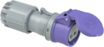 CEE connector 2x32A 24VAC 50/60Hz IP44 TWIST with cap purple 272V | 9003399061202
