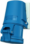Wall mounted receptacle 32A 3p 6h 230V, IP44 blue 1346 | 4015394213949