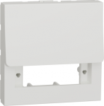 Cover plate, for fibre optic SC APC Duplex, 2 modules, White, New Unica NU943818 | 3606489458768