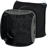 Junction box KF 0200 B 93x93x62mm IP66/67 black halogen free without terminals UV resistant 62000042 | 4012591121701