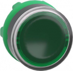 Green flush illuminated pushbutton head &Oslash;22 spring return for integral LED ZB5AW333 | 3389110909944
