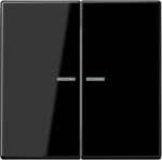 2-gang rocker with lens, black, LS LS995KO5SW | 4011377220355