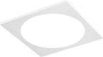 Cover with circular cut out for LED Panels, PANEL 600, white, aluminium, 600x600x20mm 4099854910463 | 4099854910463