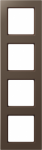 4-gang frame mocha, A-Creation AC584MO | 4011377094802