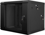 Lanberg | Rack cabinet 19" double-section wall-mount 9U/600x600 (flat pack) | WF02-6609-10B | Black WF02-6609-10B | 5901969403923