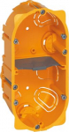 Flush mounting box Batibox - 2 gang German std - depth 50 mm - dry partitions 080052 | 3245060800529