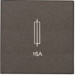 Color: Anthracite.   Rated voltage: 250 Vac   Rated current: 16A   Fuse type / dimension: glass tube / 6 x 24mm   Size: 2 modules. 2CLA220800N1801 | 8427238068473