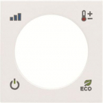 Color: White.   Cover plate for KNX RTC sensors code: 6124/98-509.   Size: 2 modules. 2CLA224040N1101 | 8427238100715
