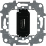 HDMI connection unit   Front: 1x HDMI connector (Type A connector).   Rear: screwless terminals (20 wires).   Supports HDMI 1.4   Without fixing claws.   Cover plate code: 8555. 2CLA815560A1001 | 8427238193519