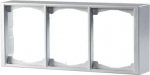 Surf. Mount. frame 3-gang Aluminium - Impressivo 2TKA000380G1 | 6418677331244
