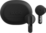 Sudio Earbuds | N3 | Bluetooth | On-ear | Microphone | Onyx Black | Wireless N3BLK | 7350071380161