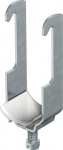 Piemērota leņķveida metāla līstēm ar posma garumu 40 mm. Apskava un skrūve no iegremdē&scaron;anas tehnikā karsti cinkota tērauda.  Suports no polipropilēna, nesatur halogēnus, krāsa gai&scaron;i pelēka RAL 7035. 1180282 | 4012195075622