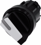 Selector switch, illuminable, 22 mm, round, plastic, white, selector switch, short, 2 switch positions O<I, momentary contact type, Actuating angle 45�, 10:30h/12h 3SU1002-2BC60-0AA0 | 4011209956070