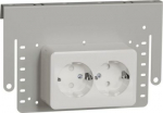 2 Socket-outlet, Exxact Surface, complete product, 2P + E, 16A, Schuko, with shutter,white WDE015789 | 3606489504397