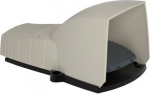 Single foot switch, IP66, with cover, plastic, grey, 1 NC+1 NO. range of product: Harmony XPE - product or component type: foot switch - material: plastic - foot switch type: single foot switch - device short name: XPEG - protective cover: with - tri ...